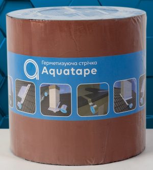 Герметизуюча бітумна стрічка AQUATAPE 100 мм х 3 м червоний