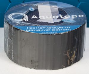 Герметизуюча бітумна стрічка AQUATAPE 100 мм х 3 м графіт