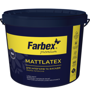 Фарба латексна для зовнішних та внутр.робіт Mattlatex біла матова TM FARBEX 4,2 кг