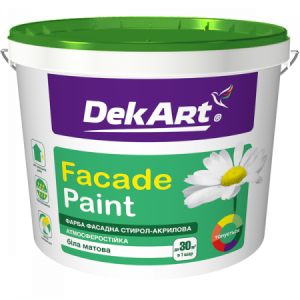 Фарба фасадна акрилова Fasade Paint DekArt 4кг