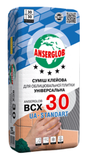Клей для плитки Anserglob ВСХ-30 25 кг