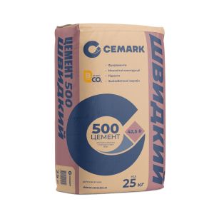 Цемент ПЦ ІІ/А-Ш 500  25кг(Камянець-Подільський) 64міш/пал