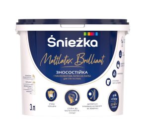 Фарба латексна зносостійка Sniezka Mattlatex BEAUTY 3л (4,1кг)