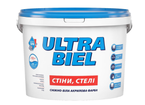 Фарба акрилова Sniezka Ultra Biel  сніжно-біла 15л (20кг)