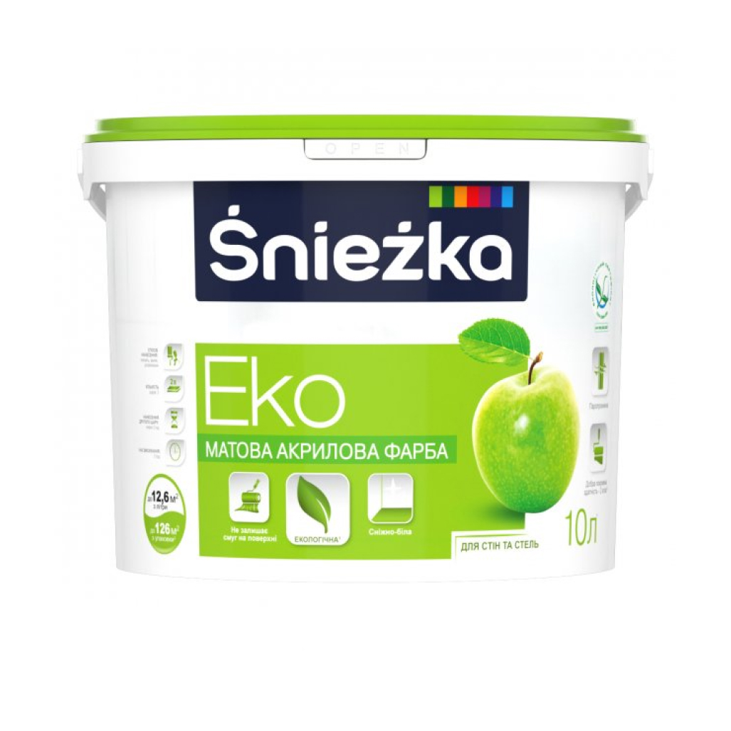 Фарба акрилова Sniezka Еко 10л (14кг)