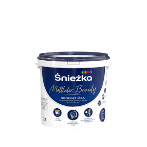 Фарба латексна зносостійка Sniezka Mattlatex BEAUTY 1л (1,37кг)
