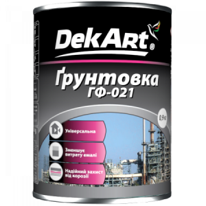 Грунтовка ГФ-021 червоно-коричнева ТМ DekArt 2,8кг