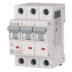 Автоматичний вимикач EATON 3п HL  C16 3p, 16А