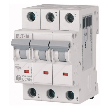 Автоматичний вимикач EATON 3п HL C50 3p, 50А